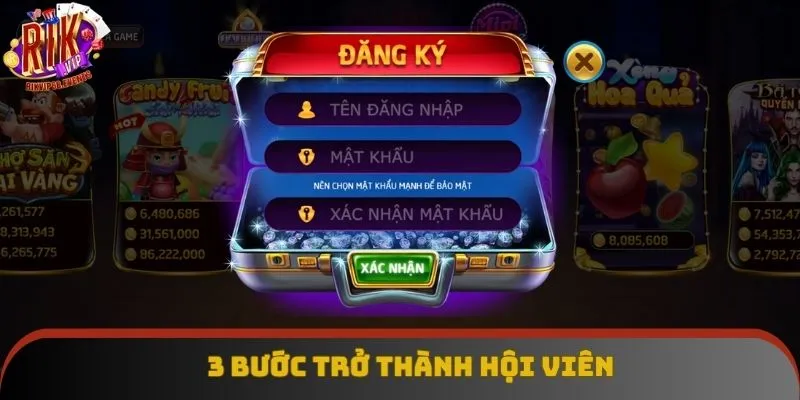 3 bước trở thành hội viên 3 bước trở thành hội viên tại cổng game rikvip