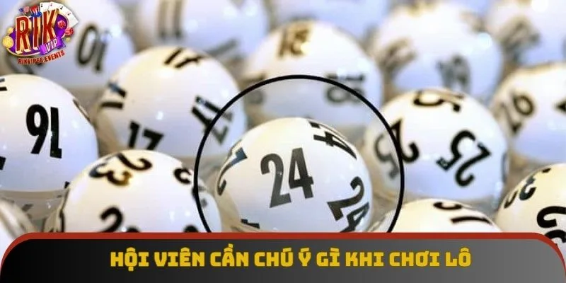 Hội viên cần chú ý gì khi chơi lô